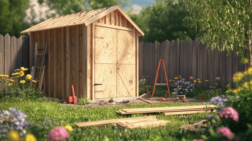 Les etapes cles pour construire un abri de jardin bien aere